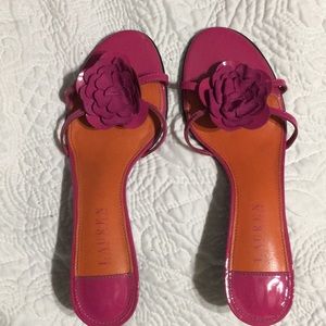 Gently Used. Lauren Ralph Lauren Hot Pink Heels